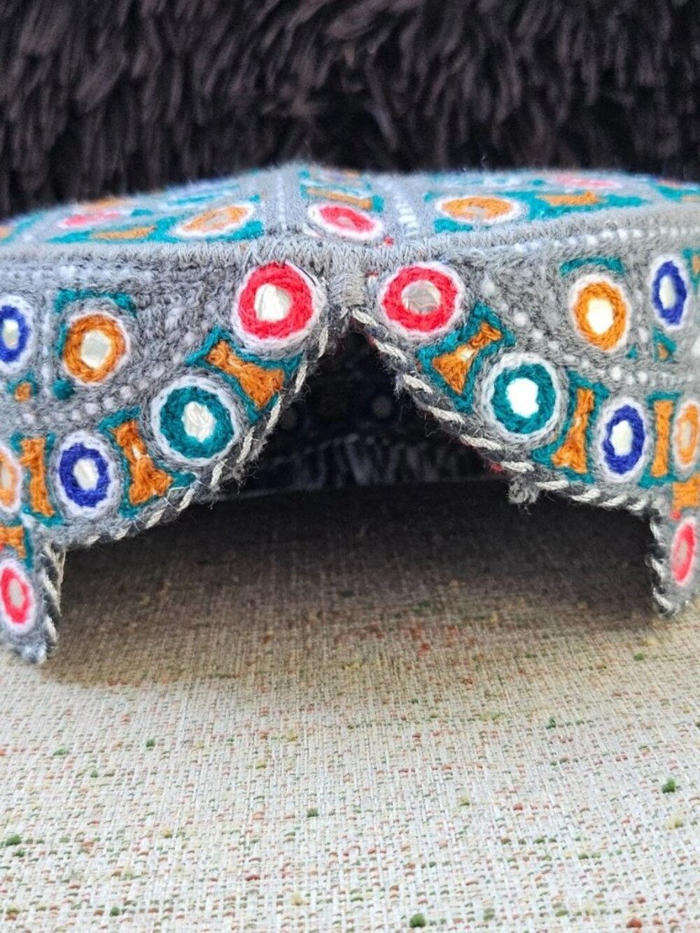Sindhi Topi Hat Men Cap Traditional Embroidery Cultural Hat Handmade Multicolor